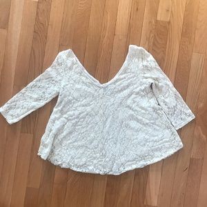 American Eagle lace top. Ivory/cream color.